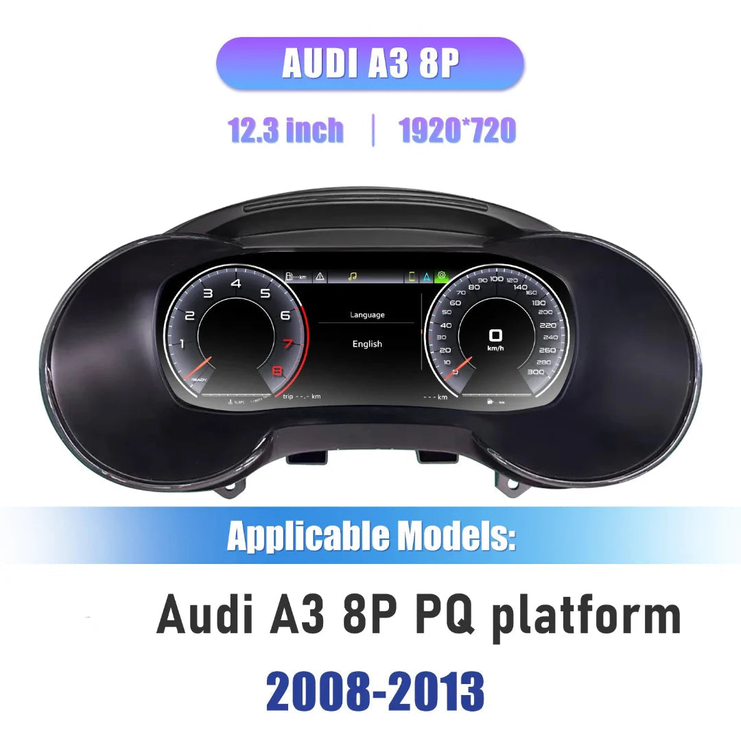 Virtual Cockpit Audi A3 8P S3 compteur digital 2008-2013