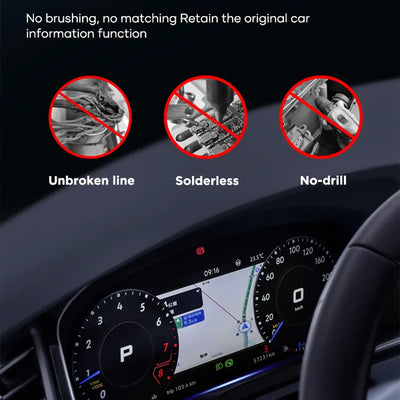 Virtual cockpit Audi A3 8V, packshot studio du boîtier complet