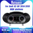 Compteur Digital Audi A3 et S3 8V (2014-2019) – Écran 10,25 pouces, CarPlay sans fil
