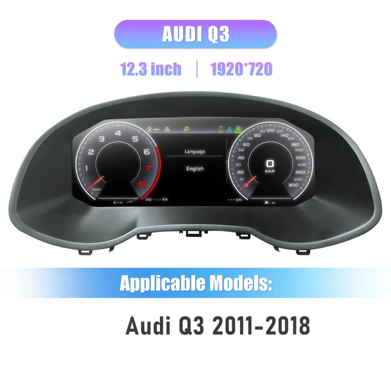Compteur Digital Audi Q3 8U (2011-2018) – Écran 12,3 pouces