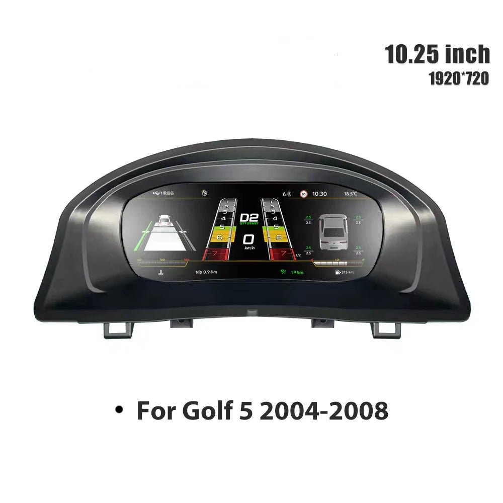 Virtual Cockpit Golf 5 écran numérique HD 10,25 pouces