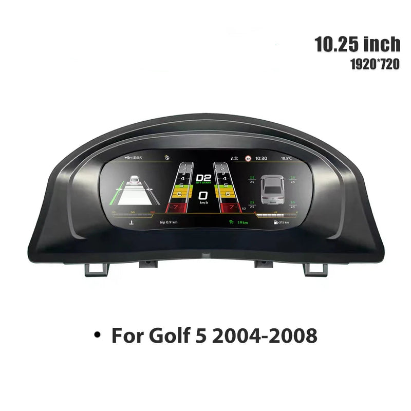 Virtual Cockpit Golf 5 écran numérique HD 10,25 pouces