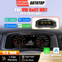 Compteur Digital Volkswagen Golf 7 (2013-2020) – 12,3 Pouces, CarPlay sans fil, avec ou sans HDMI