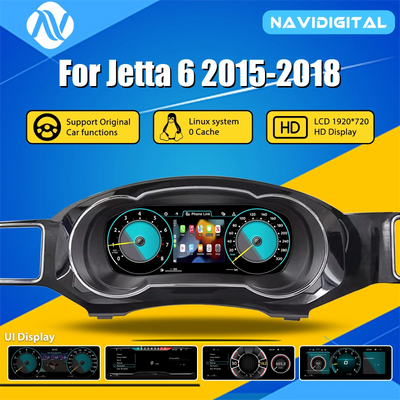 Virtual cockpit Jetta MK6 vue de face, écran numérique installé