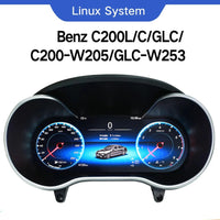 Compteur Digital Mercedes GLC W253 et Classe C W205 (2015-2019) – Écran HD