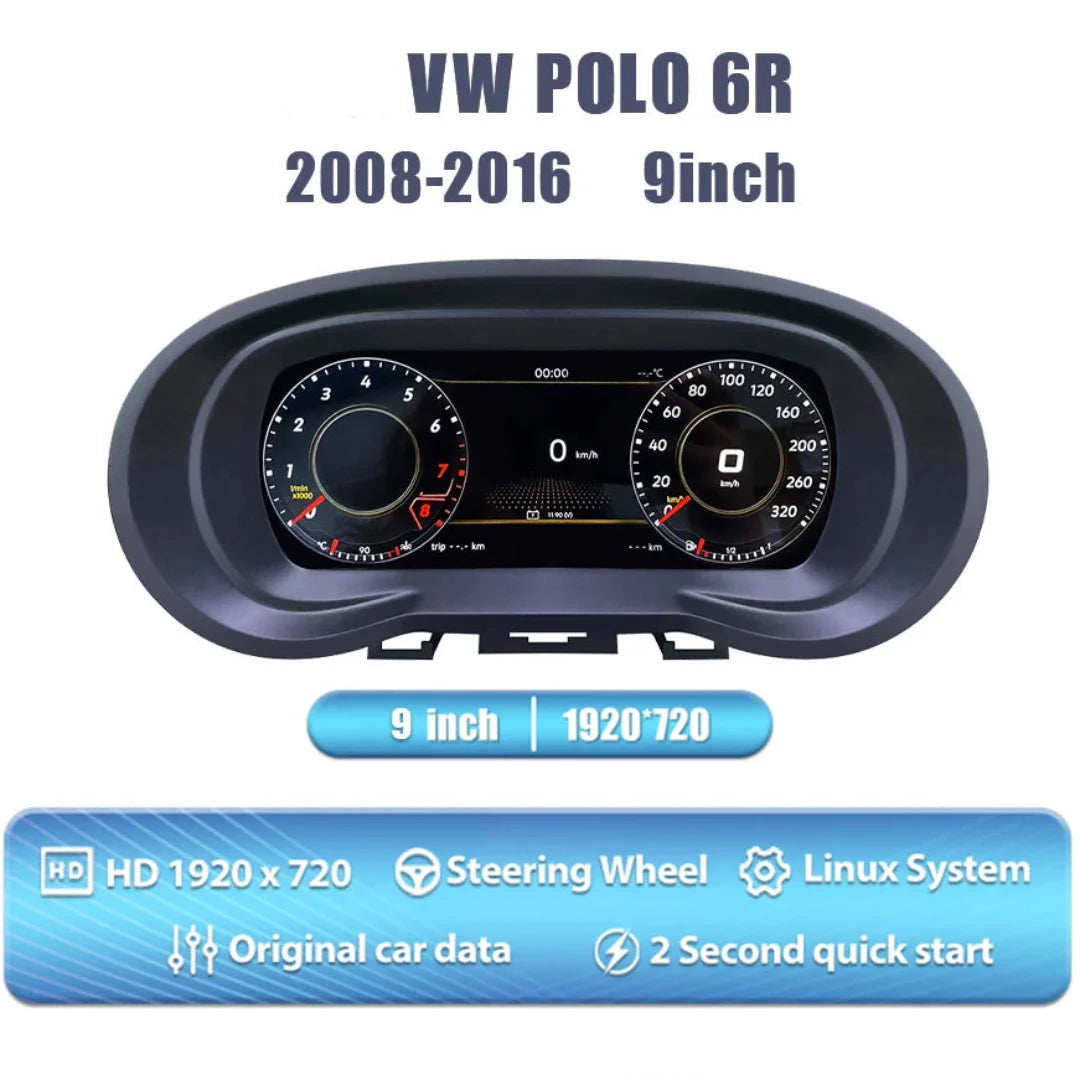 Virtual Cockpit Volkswagen Polo 6 compteur digital 2008-2016