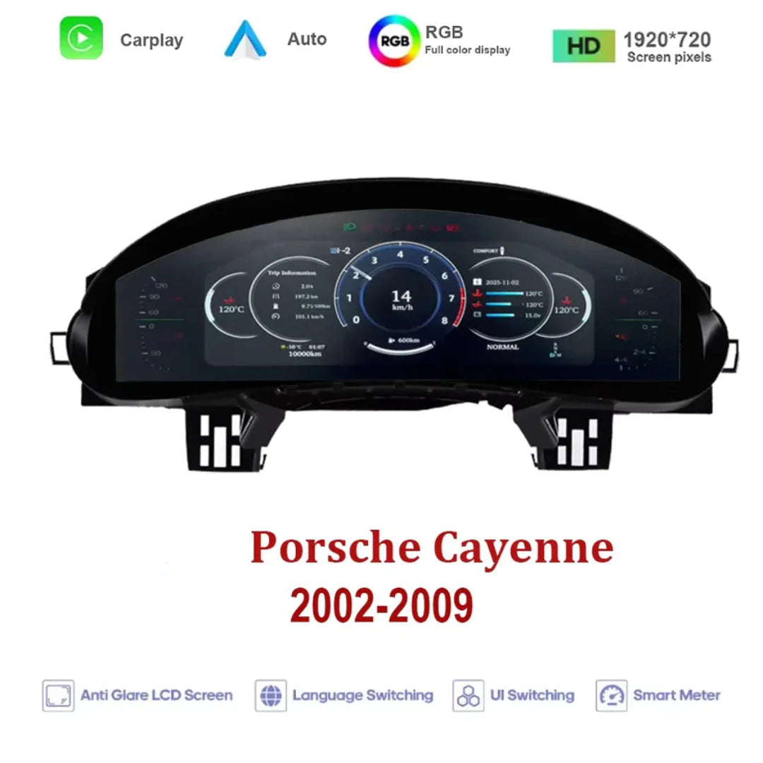 Virtual Cockpit Porsche Cayenne 955 957 compteur digital 2002-2009