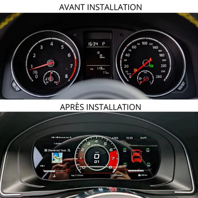 Scirocco avant installation du virtual cockpit